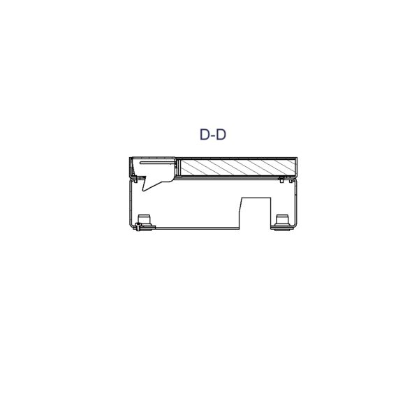 Produktbild UBD 165 157  -  Unterflur-Bodendose UBD 160 small inkl. belegtem Deckel aus Chromstahl, geschliffen, und 1 Schnurauslass